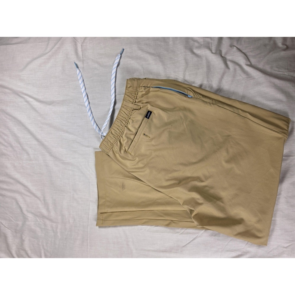 Chubbies Pants Mens 2XL Beige Stretch Sweatpants Drawstring Travel Lounge Casual